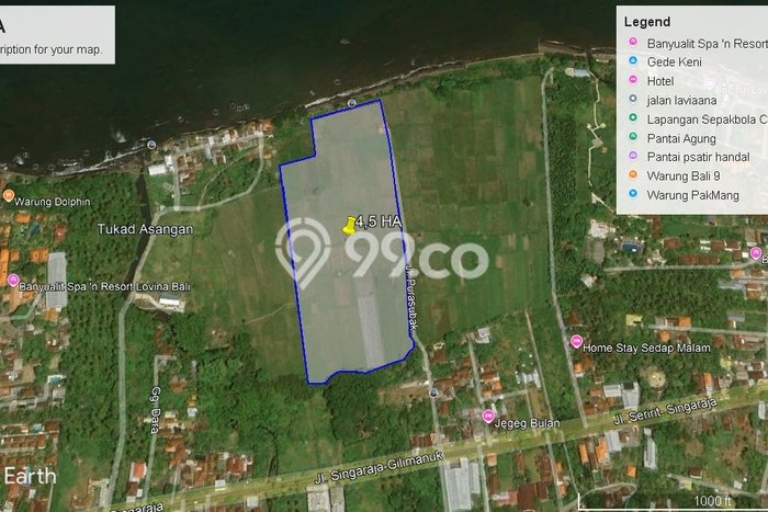 Untuk Dijual Tanah 45m2 di Singaraja, Buleleng Untuk Dijual Tanah 45m2 di Singaraja, Buleleng