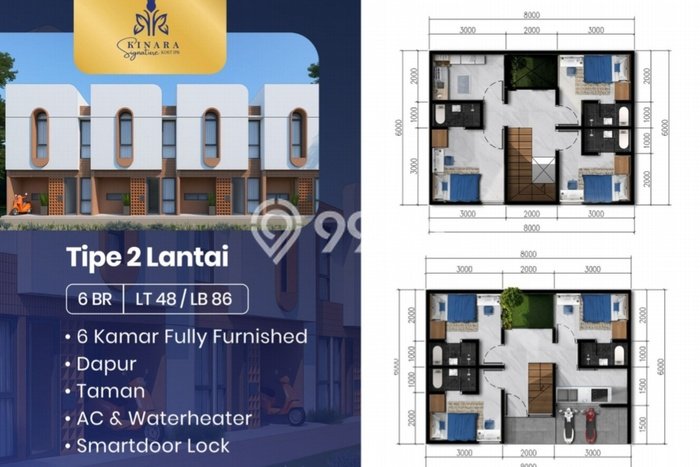Peluang Investasi! Rumah Kost Dijual di Dramaga, Bogor, 6 KT, 6 KM, Luas 86m2 Peluang Investasi! Rumah Kost Dijual di Dramaga, Bogor, 6 KT, 6 KM, Luas 86m2