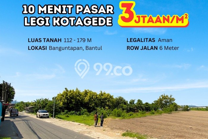 Lahan untuk Dijual di Kotagede Yogyakarta Luas 112m2 Lahan untuk Dijual di Kotagede Yogyakarta Luas 112m2