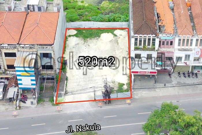 Tanah Dijual Area Strategis di Legian Badung 520m2 Tanah Dijual Area Strategis di Legian Badung 520m2