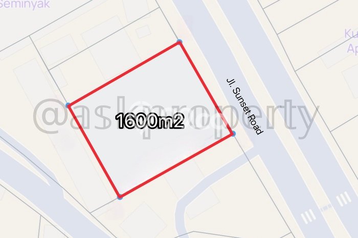 Tanah Dijual Lokasi Strategis di Badung dengan Luas 1600m2 Tanah Dijual Lokasi Strategis di Badung dengan Luas 1600m2