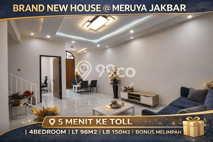 Rumah Luas Asri 4 KT Siap Huni di Meruya Jakarta Barat Rumah Luas Asri 4 KT Siap Huni di Meruya Jakarta Barat