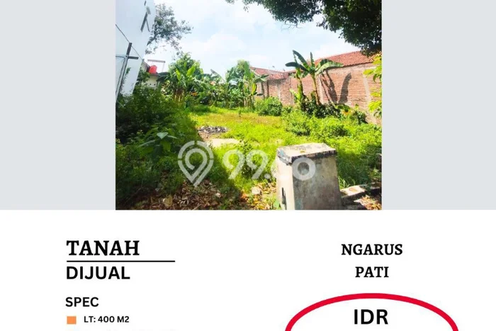 Dijual Tanah Lokasi Pati Kota, Pati Seluas 400m2 Dijual Tanah Lokasi Pati Kota, Pati Seluas 400m2
