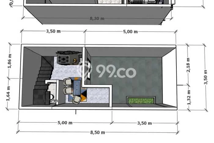 Rumah Modern 2 KT di Lubang Buaya Jakarta Timur Unfurnished Rumah Modern 2 KT di Lubang Buaya Jakarta Timur Unfurnished