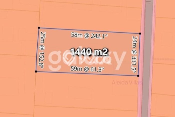 Kavling Tanah untuk Dijual di Dewi Sri, Badung, Luas 1440m2 Kavling Tanah untuk Dijual di Dewi Sri, Badung, Luas 1440m2