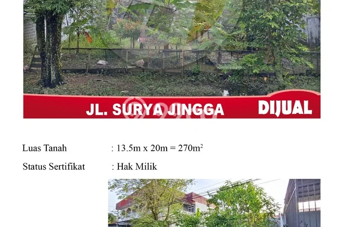 Tanah Area Berkembang Kawasan Pontianak Selatan, Luas 270m2m², Dekat ke Fasilitas Umum Tanah Area Berkembang Kawasan Pontianak Selatan, Luas 270m2m², Dekat ke Fasilitas Umum