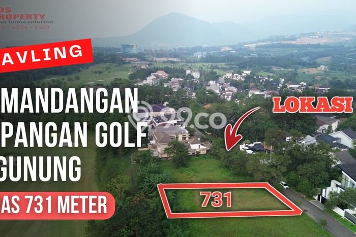 Kavling Tanah untuk Dijual di Sentul City, Bogor, Luas 731m2 Kavling Tanah untuk Dijual di Sentul City, Bogor, Luas 731m2