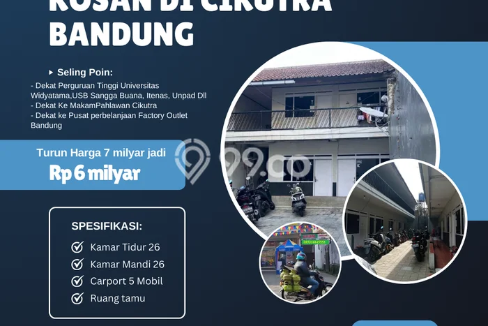 Unit Kost Dijual di Bandung Spesifikasi 26 Kamar Tidur dan Kawasan Strategis Unit Kost Dijual di Bandung Spesifikasi 26 Kamar Tidur dan Kawasan Strategis