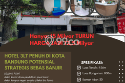 LOKASI PREMIUM! Hotel di Cicendo, Luas 800m2m², Jalan Utama, Kawasan Komersial LOKASI PREMIUM! Hotel di Cicendo, Luas 800m2m², Jalan Utama, Kawasan Komersial