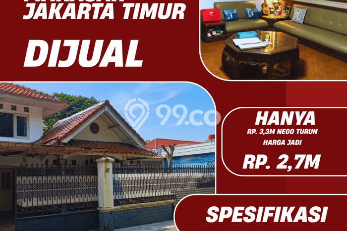 Hunian Elit LB 423m2 Siap Huni Desain Elegan di Kalimalang, Jakarta Timur Hunian Elit LB 423m2 Siap Huni Desain Elegan di Kalimalang, Jakarta Timur