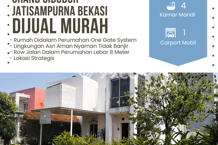Dijual Rumah 4 Kamar Lokasi Strategis Nyaman dan Strategis di Jatisampurna Dijual Rumah 4 Kamar Lokasi Strategis Nyaman dan Strategis di Jatisampurna