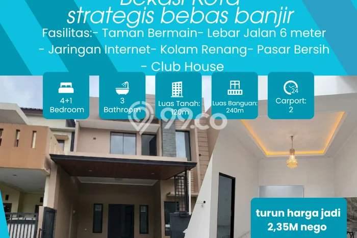 Rumah Minimalis 5 KT di Cikunir Bekasi Unfurnished Rumah Minimalis 5 KT di Cikunir Bekasi Unfurnished