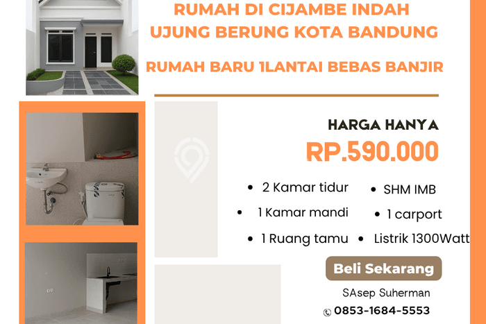 Rumah Luas Asri 2 KT Siap Pakai di Ujungberung Bandung Rumah Luas Asri 2 KT Siap Pakai di Ujungberung Bandung
