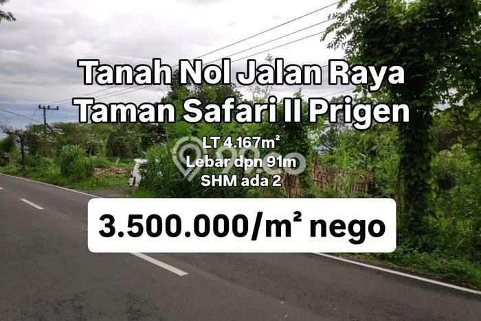 Tanah Strategis Dijual di Prigen Pasuruan 4167m2 Tanah Strategis Dijual di Prigen Pasuruan 4167m2