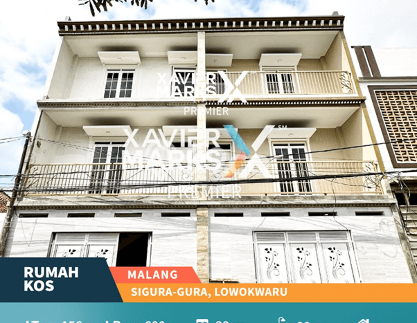 Rumah Kost Dijual Lokasi Lowokwaru, Malang, 22 Kamar Tidur, 22 Kamar Mandi, 600m2 Rumah Kost Dijual Lokasi Lowokwaru, Malang, 22 Kamar Tidur, 22 Kamar Mandi, 600m2