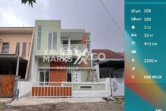 Rumah Strategis Minimalis Lb 180m2 di Lowokwaru, Malang Rumah Strategis Minimalis Lb 180m2 di Lowokwaru, Malang