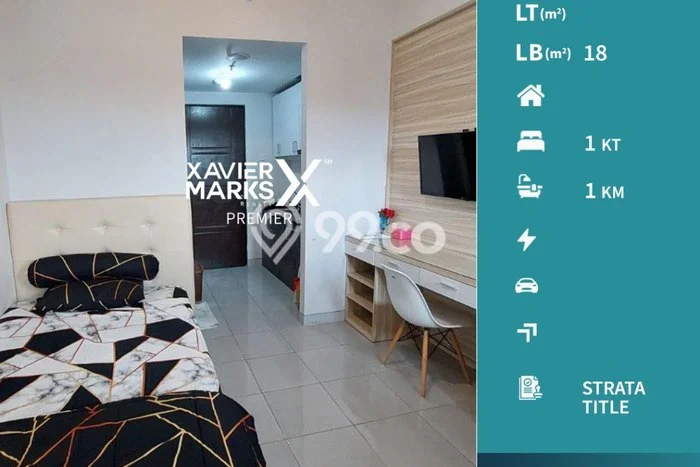 Untuk Dijual Apartemen di Lowokwaru, Malang 1 KT, 1 KM Strategis Untuk Dijual Apartemen di Lowokwaru, Malang 1 KT, 1 KM Strategis