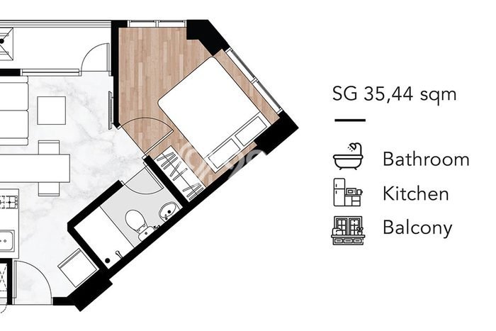 Apartemen Harga Terjangkau untuk Dijual di Pondok Cabe Dengan Spesifikasi 1 KT & 1 KM Apartemen Harga Terjangkau untuk Dijual di Pondok Cabe Dengan Spesifikasi 1 KT & 1 KM
