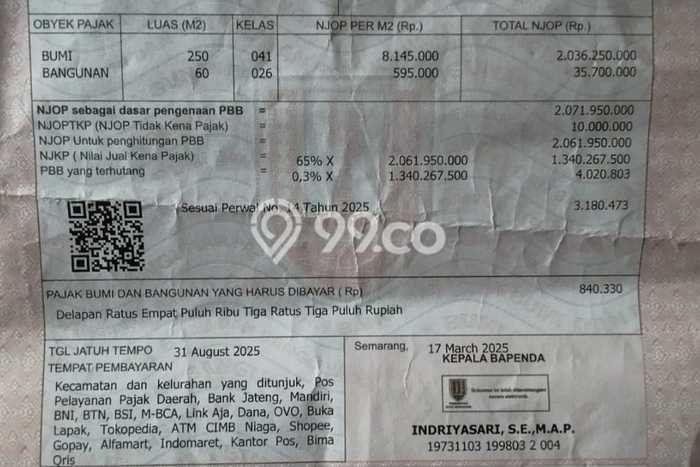 Untuk Dijual Tanah di Candisari Semarang Luas 250m2 SHM Untuk Dijual Tanah di Candisari Semarang Luas 250m2 SHM