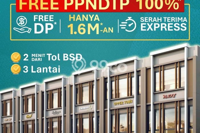 Unit Ruko Dijual di BSD Tangerang Selatan 149m2 Unit Ruko Dijual di BSD Tangerang Selatan 149m2