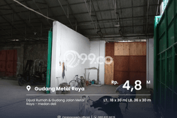 Gudang Area Bisnis di Medan Deli, Luas 1080m², Jalan Utama Gudang Area Bisnis di Medan Deli, Luas 1080m², Jalan Utama