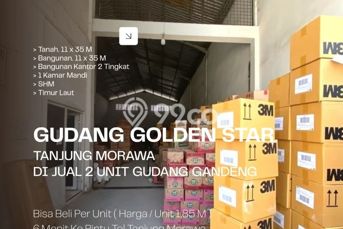 Untuk Dijual Gudang di Tanjung Morawa Deli Serdang LT 385m2 / LB 385m2 Untuk Dijual Gudang di Tanjung Morawa Deli Serdang LT 385m2 / LB 385m2