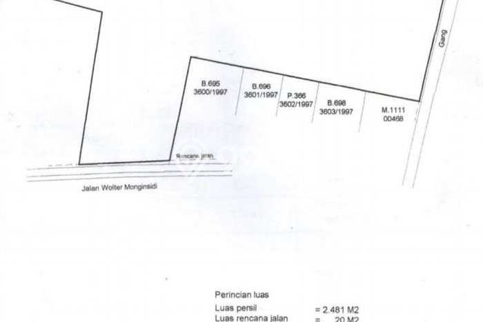 Kavling Tanah di Kebayoran Baru Dijual Luas 2461m2 Legalitas - Kavling Tanah di Kebayoran Baru Dijual Luas 2461m2 Legalitas -
