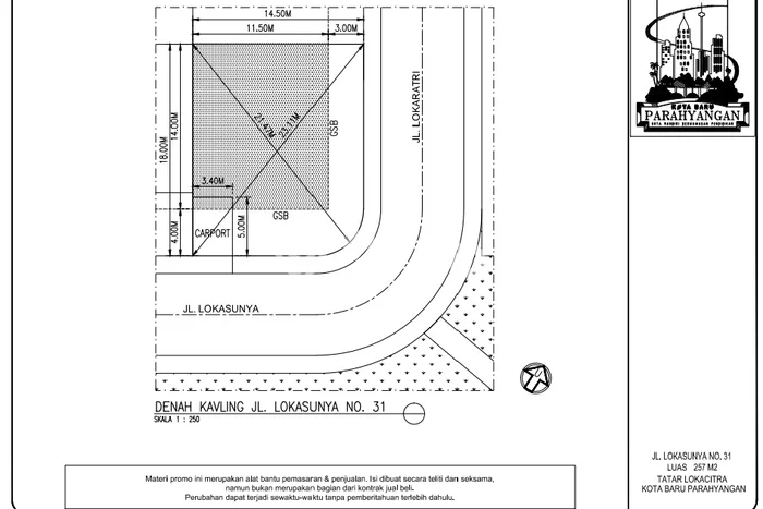Tanah Dijual di Bandung Seluas 257m2 Strategis Tanah Dijual di Bandung Seluas 257m2 Strategis