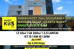 Cocok Untuk Investasi! Dijual Kost di Mangga Besar 15 Kamar Cocok Untuk Investasi! Dijual Kost di Mangga Besar 15 Kamar