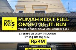 Dijual Segera Rumah Kost di Tanjung Duren, Jakarta Barat 15 Kamar Dijual Segera Rumah Kost di Tanjung Duren, Jakarta Barat 15 Kamar