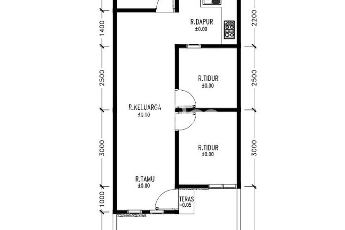 Rumah Modern 3 KT di Medokan Ayu Surabaya Unfurnished Rumah Modern 3 KT di Medokan Ayu Surabaya Unfurnished