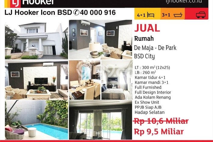 Jual Rumah Luas Megah Dengan View Eksklusif di BSD De Park, Tangerang Jual Rumah Luas Megah Dengan View Eksklusif di BSD De Park, Tangerang
