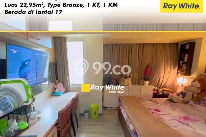 Dijual Segera Apartemen 1 KT, 1 KM, 23m2 di Laweyan, Surakarta Dijual Segera Apartemen 1 KT, 1 KM, 23m2 di Laweyan, Surakarta