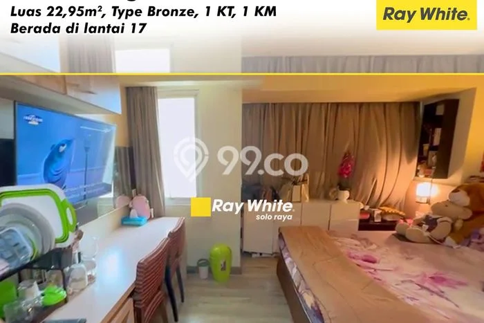 Dijual Segera Apartemen 1 KT, 1 KM, 23m2 di Laweyan, Surakarta Dijual Segera Apartemen 1 KT, 1 KM, 23m2 di Laweyan, Surakarta