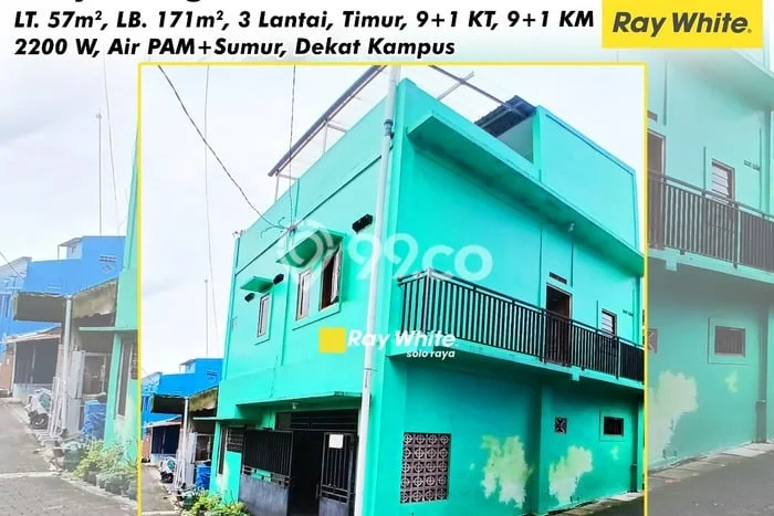 Dijual Rumah Kost di Mojosongo, Surakarta, 10 KT, 10 KM, Bangunan 171m2 Dijual Rumah Kost di Mojosongo, Surakarta, 10 KT, 10 KM, Bangunan 171m2