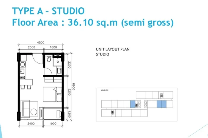 Apartemen Disewakan 1 Kamar Hemat Siap Huni di Batam, Luas 36m2 Apartemen Disewakan 1 Kamar Hemat Siap Huni di Batam, Luas 36m2