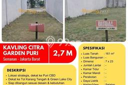 Dijual Tanah Lokasi Kalideres, Jakarta Barat Seluas 161m2 Dijual Tanah Lokasi Kalideres, Jakarta Barat Seluas 161m2