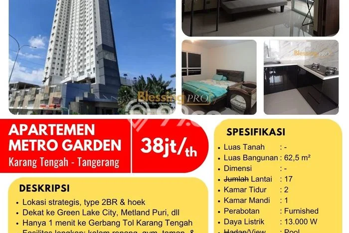 Apartemen Siap Pakai 2 BR dengan Harga Terjangkau di Area Karang Tengah, Tangerang Apartemen Siap Pakai 2 BR dengan Harga Terjangkau di Area Karang Tengah, Tangerang