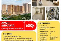 Dijual Apartemen di Lippo Cikarang, Cikarang 2 KT, 1 KM Strategis Dijual Apartemen di Lippo Cikarang, Cikarang 2 KT, 1 KM Strategis