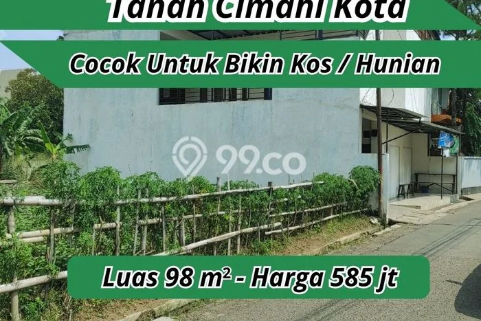 Tanah untuk Dijual Lokasi Cimahi Tengah, Cimahi Luas 98m2 SHM Tanah untuk Dijual Lokasi Cimahi Tengah, Cimahi Luas 98m2 SHM