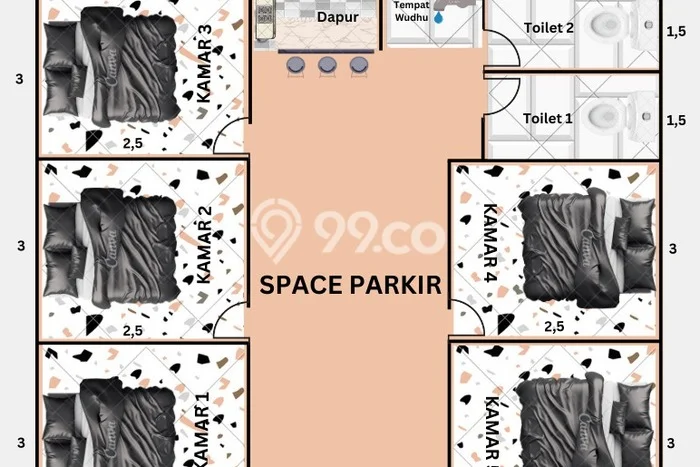 Dijual Segera Rumah Kost di Mranggen, Semarang 5 Kamar Dijual Segera Rumah Kost di Mranggen, Semarang 5 Kamar