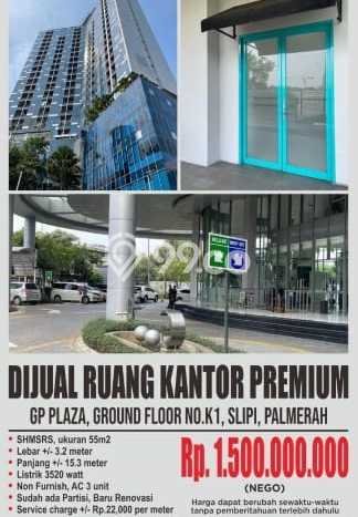 Kantor Dijual di Jakarta Barat LT 55m2 & LB 55m2 Lokasi Terbaik! Kantor Dijual di Jakarta Barat LT 55m2 & LB 55m2 Lokasi Terbaik!