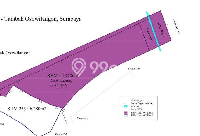 Lahan Sewa di Asemrowo Surabaya dengan Luas 7795m2 Lahan Sewa di Asemrowo Surabaya dengan Luas 7795m2