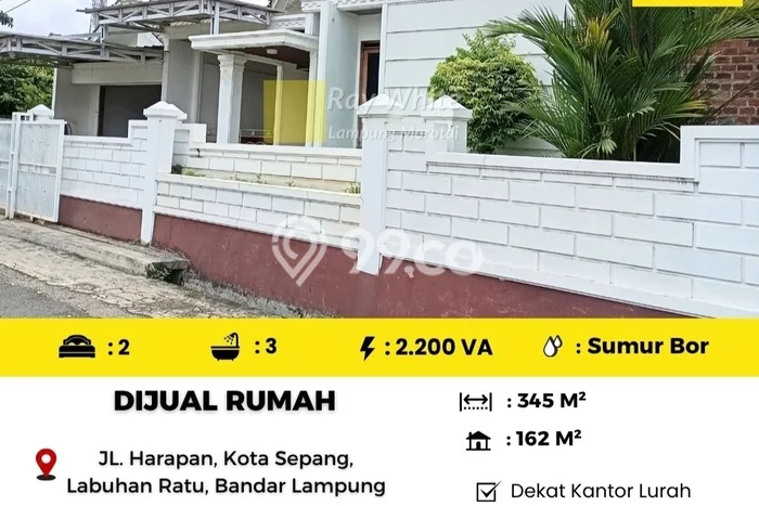 Rumah Modern Cantik 2 KT Siap Huni di Labuhan Ratu Rumah Modern Cantik 2 KT Siap Huni di Labuhan Ratu
