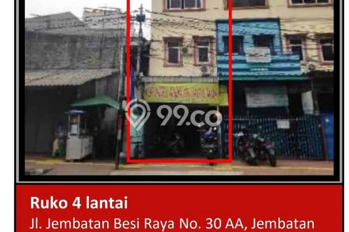 Untuk Dijual! Ruko di Jembatan Besi Jakarta Barat LT 57m2 / LB 238m2 Kawasan Strategis Untuk Dijual! Ruko di Jembatan Besi Jakarta Barat LT 57m2 / LB 238m2 Kawasan Strategis