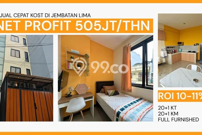 Dijual Rumah Kost di Grogol, Jakarta Barat, 21 KT, 21 KM, Bangunan 310m2 Dijual Rumah Kost di Grogol, Jakarta Barat, 21 KT, 21 KM, Bangunan 310m2