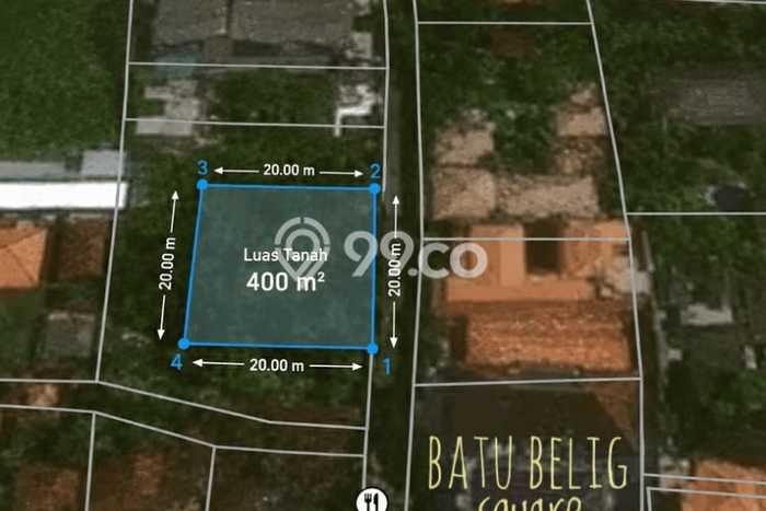 Dijual Tanah 400m2 di Batu Belig, Badung Dijual Tanah 400m2 di Batu Belig, Badung
