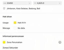 Tanah Kavling Dijual di Jimbaran, Badung dengan Luas Tanah 730m2 Tanah Kavling Dijual di Jimbaran, Badung dengan Luas Tanah 730m2