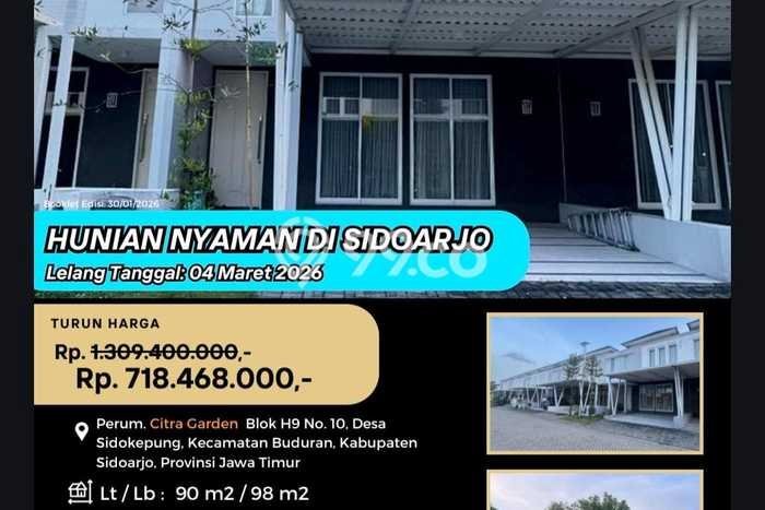 Rumah Strategis Modern Lb 89m2 di Buduran, Sidoarjo Rumah Strategis Modern Lb 89m2 di Buduran, Sidoarjo