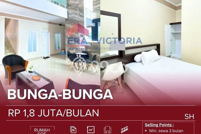 Kost Strategis Disewakan di Lowokwaru, Malang Kondisi Baik Full Furnished Kost Strategis Disewakan di Lowokwaru, Malang Kondisi Baik Full Furnished